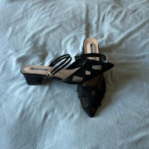 Women’s Black Mule Heels